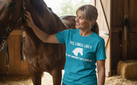 Load image into Gallery viewer, I Smell Like a Horse Graphic T-Shirt - Premium Soft Ring-Spun Cotton Tee