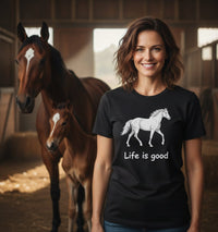 Load image into Gallery viewer, Life is Good T-Shirt – Soft Feel for Custom Printing