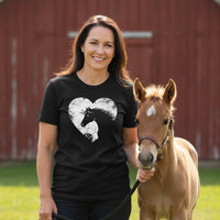 Load image into Gallery viewer, Horse Head Silhouette Graphic T-Shirt - Premium Ring-Spun Cotton Tee